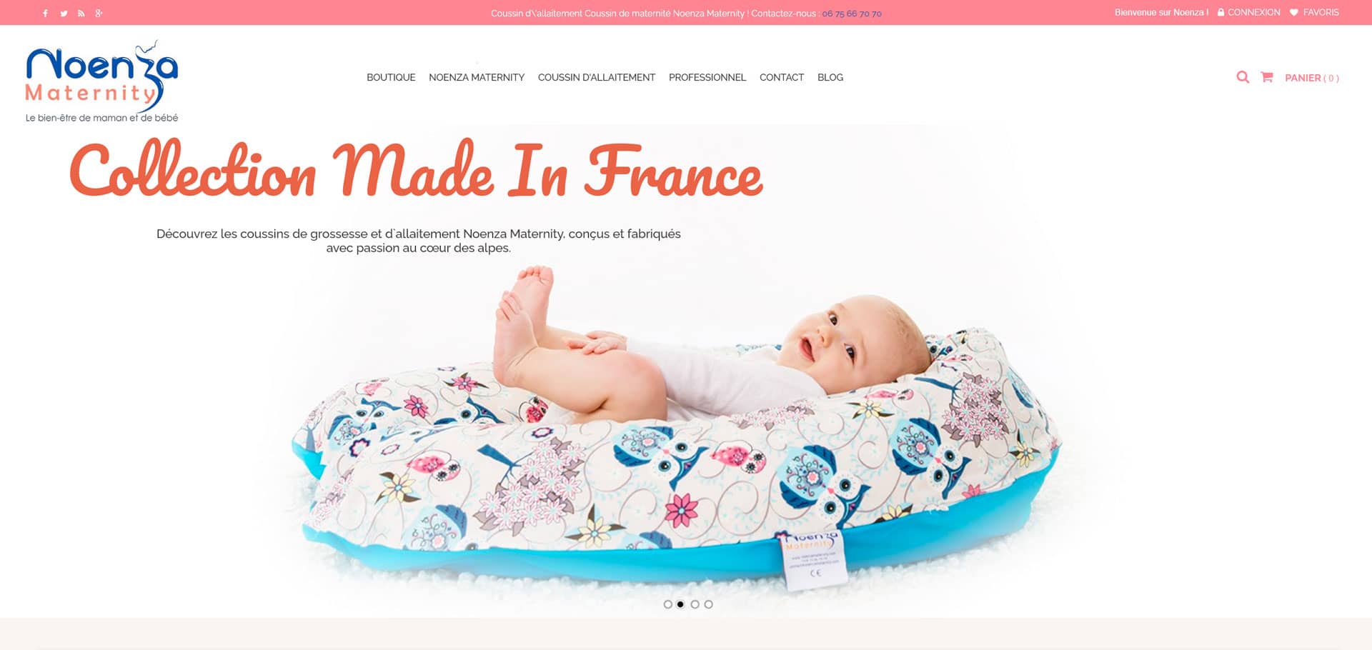 création site e-commerce noenza maternity
